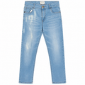 Light Wash Slim Fit Skiny Jeans With Multi pocket - W-133