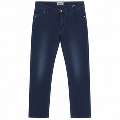 Dark Navy Blue Slim Fit Jeans With Multi pocket - W-134