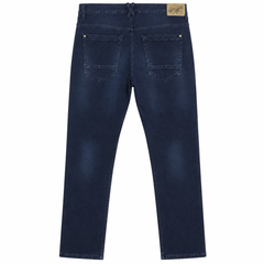 Dark Navy Blue Slim Fit Jeans With Multi pocket - W-134