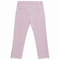 Dusty Pink Slim Fit Ankle Zip Jeans - W-140