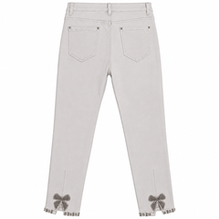 Light Grey High Waist Skinny Jeans - W-145