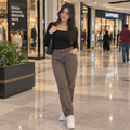 Dark Grey Skinny Fit Stretch Jeans - W-149