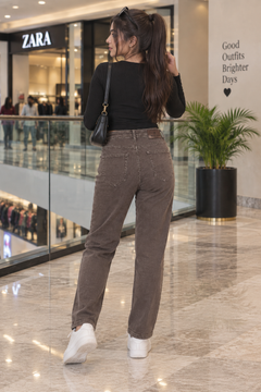 Dark Grey Skinny Fit Stretch Jeans - W-149