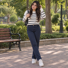 Slim Fit Pants With Multi Pocket - W-150