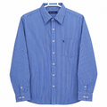 Full Sleeves Vertical Stripe Formal Shirt With Chest Pocket - M-150