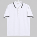 Short Sleeves Polo Collar With Three Button Placket - M-151