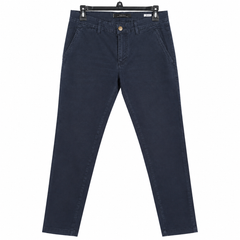 Man Slim Fit Dark Navy Pants With Multi Pocket - M-152