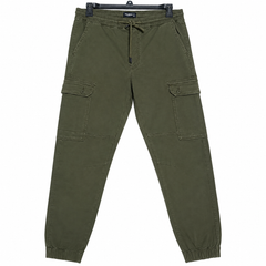 Olive Green Cargo Jogger Pants - M-153