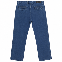 Mid Blue Straight Fit Stretch Denim Pants - M-156