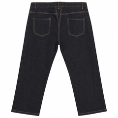Dark Wash Straight Fit Stretch Jeans With Multi Pocket - M-159
