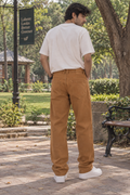 Camel Slim Fit Pants With Multi Pocket - M-160