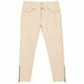 High Waist Straight Leg Off-White Jeans - W-137