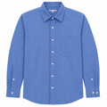 Printed Full Sleeve Casual Shirt With Front Chest Pocket - M-142