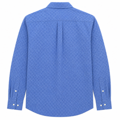 Printed Full Sleeve Casual Shirt With Front Chest Pocket - M-142