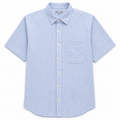 Short Sleeves Button Down With Front Pocket Printed Shirt - M-146