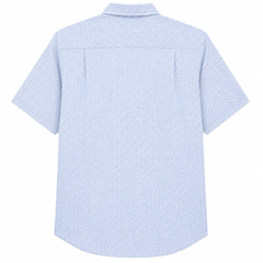 Short Sleeves Button Down With Front Pocket Printed Shirt - M-146