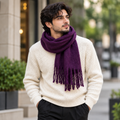 Plain Wool Muffler Light&Soft -R-47