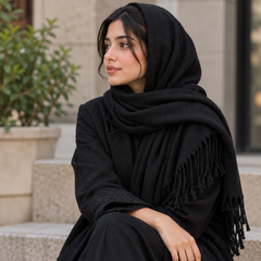 Plain Wool Stole Light&Soft -R-49