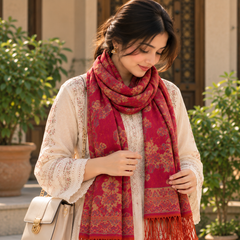 Self Jacquard Pashmina Wool -R-56