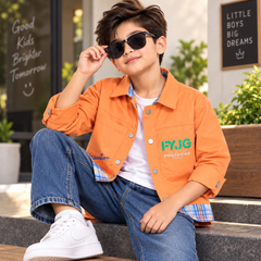 Full Sleeves Button-Up Shirt / Jacket With 2 Chest Pocket - K-165