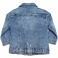 Distressed Jacket with Bronze Buttons - K-176