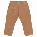 Beige Corduroy Capri Pajama with Elastic Waist - K-178