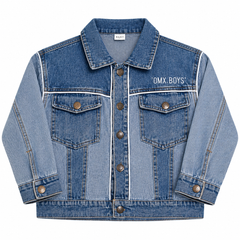Patchwork Denim Jacket with Embroidery - K-174