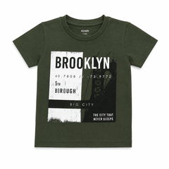 Half Sleeves Round Neck With Graphic Print T-Shirt- K-39