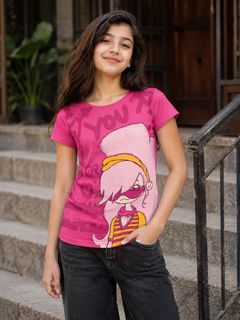 Short Sleeves Round Neck With Graphic Print T-Shirt- K-46