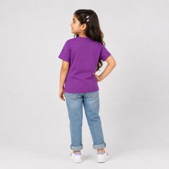 Half Sleeves Round Neck With Graphic Print T-Shirt- K-32
