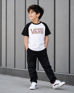 Half Sleeves Round Neck With Graphic Print T-Shirt- K-34