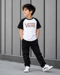 Half Sleeves Round Neck With Graphic Print T-Shirt- K-34