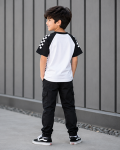 Half Sleeves Round Neck With Graphic Print T-Shirt- K-34