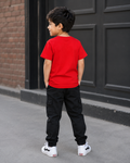 Half Sleeves Round Neck With Graphic Print T-Shirt- K-38