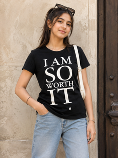 Half Sleeves Round Neck With Graphic Print T-Shirt- K-45