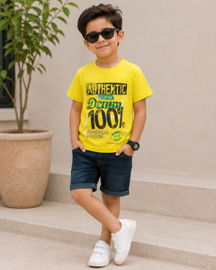 Half Sleeves Round Neck With Graphic Print T-Shirt- K-28