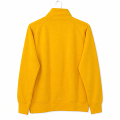 Quarter-Zip Standup Collar Ribbed Cuff Sweatshirt
