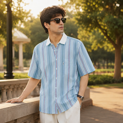 Short Sleeves Collar Jersey With Front Pocket