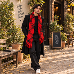 Burberry Style Check Muffler - R-6