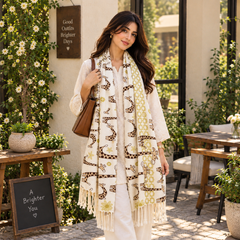 Giraffe Printed Stole - R-10