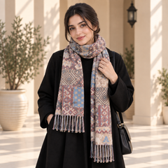 Wool Blended Soft Acrylic Wool Muffler - R-13