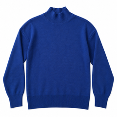 Women's Premium Ribbed Hem High Neck Sweater -W-167