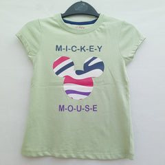 Mickey Mouse Striped Graphic T-Shirt - Regular Fit - K-117