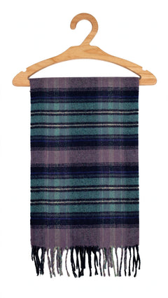 Check Wool Muffler Light and Soft - R-29