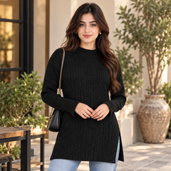 Plain, High Neck, Full Sleeves - W -180