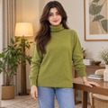 Plain, High Neck, Full Sleeves - W -193