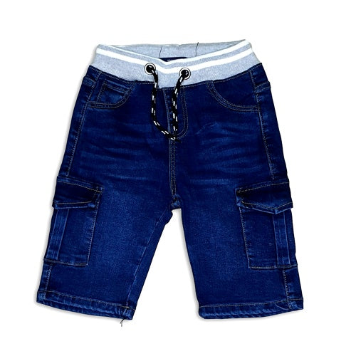 Denim Shorts With Two Front Pockets - K-8