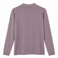 Taupe Cable Knit Winter Sweater with Beaded Front Design - Full Sleeves - W -182