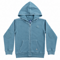 Dusty Green Garment  Zipper Hoodie with Elbow Patch With Cangro Pocket - K-201
