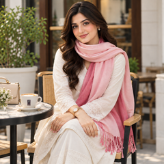 Pink Dual Shade Pashmina Stole -R-62